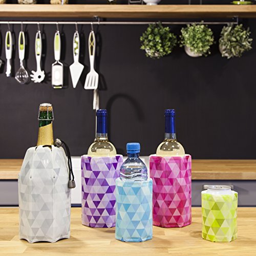 Vacu vin 3854860 Aktiv Flaschenkühler Diamant 0.3 -0.5 l, blau - 6
