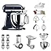Produktbild KitchenAid Küchenmaschine Artisan, 5KSM175PS, Veggie Paket inkl. TOP Zubehör: Gemüseschneider inkl. Zusatztrommeln, Spiralschneider und Standardzubehör (Heidelbeere)