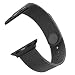 Produktbild MoKo für Apple Watch 38mm/40mm Armband, Milanaise Edelstahl Replacement Wrist Band Strap Watchband Uhrband Uhrenarmband Erstatzband mit Magnet-Verschluss und Metallschließe, 5.12"-7.09", Schwarz