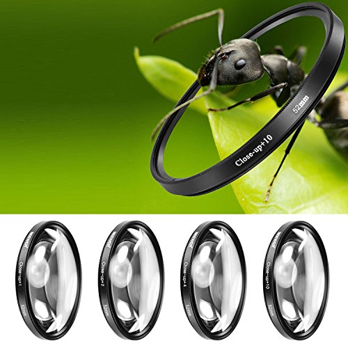 Neewer   - Kit de filtres et accessoires pour appareil photo reflex num  rique Nikon D3300  D3200  D3100  D3000 - 52 mm Filtres UV  CPL  FLD   filtres macro pour gros plans   1   2   4   10    filtres de densit   neutre  ND2  ND4  ND8    pare-soleil   capuchon d objectif 