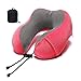 Produktbild HGDR Reisekissen Memory Foam Nackenstützkissen Tragbare Schlafstütze Kissen U-Form Kissen für Auto Flugzeug Zug nach Hause,Pink-29 * 25 * 14 cm