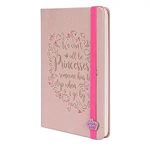 Doodle Peachy Blush Premium Hard Bound PU Notebook/Diary for Girls (5.5 X 8.5 Inches, 80 GSM, 200 Ruled Pages) Gift for Girlfriend, Birhtday Gift for Girls