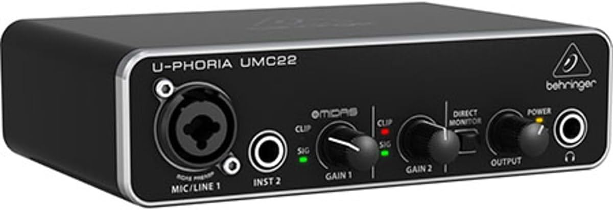 Avis d'Expert & Test Approfondi : Behringer UMC22 2x2 USB Audio Interface 48 kH (Sélection)