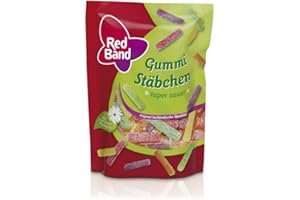 TABAKLAND ...ALLES WAS ANMACHT! Red Band Gummi Stäbchen Super Sauer - Einzelpackung (1 x 200g) mit natürlichen Farbstoffen - Original holländische Qualität -