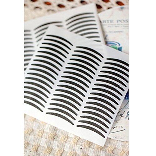 SevenMye 72 Pairs Wide/Narrow Double Eyelid Sticker Tape Technical Eye Black