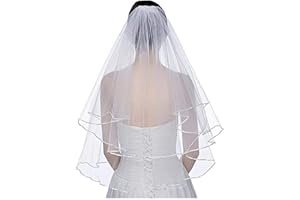 Botong White Ivory Bridal Veils with Comb Wedding Accessories
