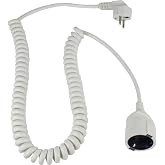 as - Schwabe Spiral Extension 2.5 m, Angled Plug, Interior | Extendable Spiral Cable for Home, Office and DIY Room