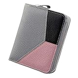 Bfmyxgs Schöne Geldbörse für Frauen Mädchen Brieftasche Vintage Mode Kleine Geldbörse Geldbeutel Reißverschluss Münzfach Handtasche Clutch Bag Handytasche Geldbörse