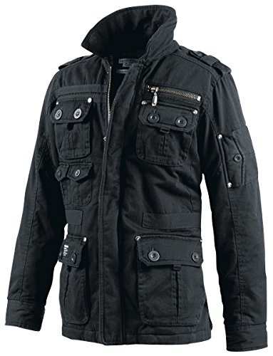 BRANDIT Vintage Platinum Herren Jacke Schwarz L