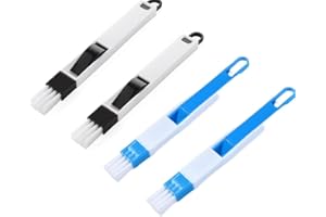 BOBOZHONG Cepillo de Limpieza para Ranuras,4 Pack Cepillo de Limpieza 2 en 1 para Ranuras Cepillo de Limpieza para ventilación de Espacios pequeños Limpieza(Color Aleatorio)