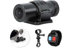 VSYSTO Helmet Camera with Remote Control for Bike Motorcycle, WiFi Waterproof HD 1080P 150 Degree Wide Angle Lens Bicycle Dash Cam Action Camera, Loop Recording