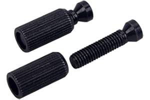 Alnicov Tremolo - Tacos de anclaje para guitarra eléctrica de 8 mm, 2 unidades, ajuste de puente de trémolo y anclajes (negro)
