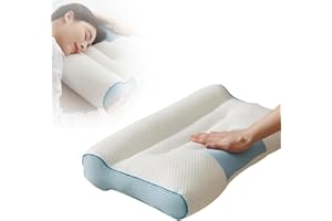 ‎KIDMIS Kidmis Nackenkissen mit Gegenzug, Ergonomisches Nackenstützkissen, Zervikale Orthopädisches Kopfkissen für Nacken und Schulterschmerzen, Kopfkissen für Seiten und Rückenschläfer (1 Stück)