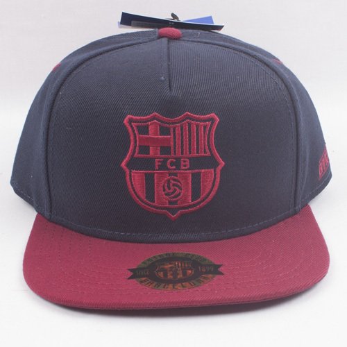 GORRA OFICIAL FC BARCELONA VISERA PLANA BLAU RAP