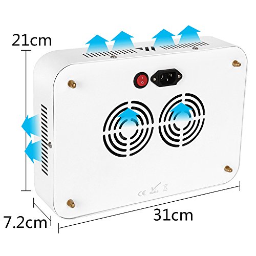 LED Grow Lampe 600W Weiß Doppel Chips Ganze Spektrum Pflanzenlampe Wachsen Lampe für Indoor Hydroponischen Garten Gewächshaus Zimmerpflanzen - 4