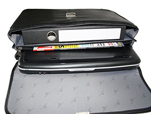 Aktentasche, Lehrertasche, Dokumententasche, Bürotasche, Schultasche, Arbeitstasche, Umhängetasche, Schultertasche - 4