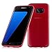 Price comparison product image Cadorabo Case works with Samsung Galaxy S7 EDGE in RED – Shockproof and Scratch Resistant TPU Silicone Cover – Ultra Slim Protective Gel Shell Bumper Back Skin