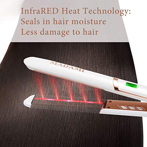 Infrared Straight Hair Straightener Lcd Liquid Crystal Display Electric Splint Does Not Hurt Hair Ceramic Multifunctional Straightening Board