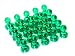 Produktbild 25 farbige transparente Magnet-Pins / Push-Pins für Whiteboards, Karten, Kühlschränke (25er Pack, Grün)