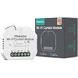 MoesGo Wlan Alexa Smart Rolladenschalter Modul 2.4HGz WiFi Funk Rolladen Jalousien Zeitschaltuhr Schalter für Rollladenmotor,