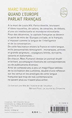 Livres Couvertures de Quand l'Europe parlait francais