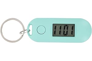 iplusmile Schlüsselanhänger Taschenuhr Mini Digitaluhr Studenten Schlüsselanhänger Tasche Kinder Elektronische Uhr mit ohne Batterie Gut Ablesbar für Mann Mädchen