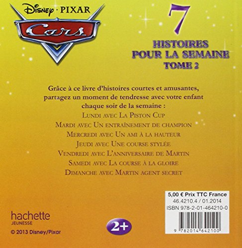 Livres Couvertures de 7 histoires pour la semaine Cars : Tome 2