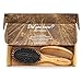 Bamboo Boar Bristle Hair Brush with Detangle Pins. Makes Hair Shiny and Silky. Comes With a Wooden Comb