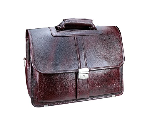 Da Tasche Brown Expandable Genuine Leather Heavy Executive Bag RS.3899 (57.00% Off) - Amazon