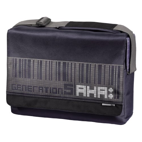 aha: Pixel Notebook-Messenger bis 40 cm (15,6 Zoll) graphitschwarz
