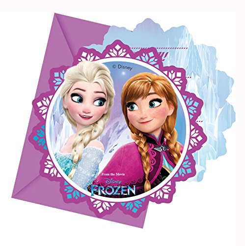 Procos 10110970B – Partyset Disney Frozen Northern Lights, Größe XL, 52 teilig - 6