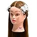 Neverland Beauty 26" Long Smooth 100% Synthetic Brown Hair Hairdressing Equipment Styling Head Doll Mannequin Training Head Tools Braiding Cutting Student Practice Model with Clamp UK Stock