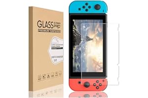 Shunwige Vetro temperato per Vetro temperato per Nintendo Switch，Pellicola salvaschermo,Bubble Free, HD, Anti-Crack, durezza 9H, Resistente ai Graffi, Facile da installare per Nintendo Switch(1 PCS)