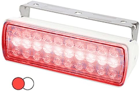 Hella Marine Sea Hawk XL Dual Color LED Floodlights - Red/White LED - White Housing