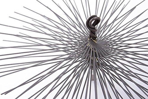 Schornsteinbesen Quadrat Kaminbesen aus Stahl Rußbesen Schornsteinfegerbesen 8 Größen (28 x 28cm) - 4