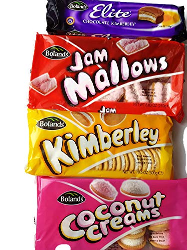 Bolands Biscuits Verity pk Kimberley, Jam Mallow, Coconut Cream, Chocolate Kimberley