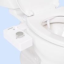 TUSHY Basic 2.0 Bidet WC-Aufsatz - Frischwasser-Sprüher Ohne Strom - Weiß/Silber
