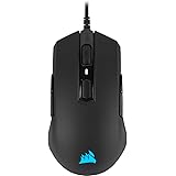 CORSAIR M55 RGB PRO Mouse da Gioco FPS Leggero e Ambidestro con Cavo - 12.400 DPI - 8 Pulsanti Programmabili - Compatibile co