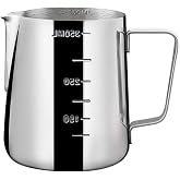 MallArt&reg; Paslanmaz &Ccedil;elik S&uuml;tl&uuml;k - Barista S&uuml;t Isıtıcı &amp; K&ouml;p&uuml;rt&uuml;c&uuml; | Latte Art Pitcher | K&uuml;&ccedil;&uuml;k &amp; B&uuml;y&uuml;k Boy Se&ccedil;enekli, Ocak &Uuml;st