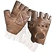 Produktbild ECHT LEDER Handschuhe PrimeLeather Weiche Fingerlose Leder Handschuhe Zum Gewichtheben Fahrradfahren Rollstuhl Fitness usw. Größe L - Braun