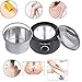 Produktbild BESTOPE Wachs Haarentfernung Wachswärmer 5X100g Wachsperlen 30 Holzspateln Haarentfernung Wax Warmer Wachserhitzer Enthaaren Wax Heater Wachsgerät Waxing Kit Heisswachs Schmerzfrei für Ganzen Körper