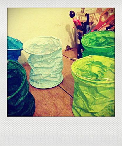 kadoh Papierlampions Set of 5 blau-grün (L) - 3