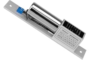 LIBO SMART HOME Libo Elektrisches Riegelschloss, 2 Drähte, Gleichstrom, 12 V, ausfallsicher, elektronisches Schloss, normale Temperatur, für Glas, Holz, Eisentür, Zugangskontrollsystem