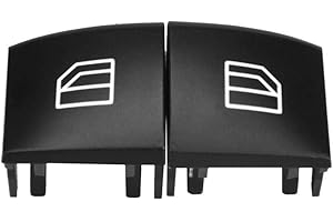 ARAMOX Osłona przełącznika szyby zasilania samochodu, osłona przełącznika szyby kierowcy 2 gałka naprawcza dla ML GL R klasa 05-12