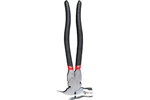 GÉNÉRIQUE Fencing Pliers, Staple Puller, Wire Fence Tool, Hammer Head Nail Puller, Multi-Function, 10.5 Inches, Installation Aid for Stretching and Repairing Fence