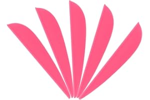 MILAEM Tir à l'arc Plumes de flèche Plumes en Plastique de 1.75/2 /2.5/3 Pouce fletches fletching pour flèche de Chasse Accessoires de tir à l'arc (100 pièces)