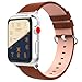 Produktbild TiMOVO Armband Kompatibel für iWatch 38mm 40mm Series 4/3/2/1, Klassisch Echtleder Uhrenarmband Lederarmband Erstatzband Uhr Band Watchband mit Metallschließe 135mm-200mm - Braun