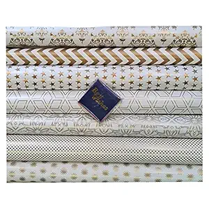 Satyam Kraft Wrapping Paper Sheets -10 sheets Pack Birthday Wrapping Paper Set Included 10 Pieces of Cards Tags Dots, Stripe Colorful Gift Wrapping Paper for Present-Birthday Gift Wrap Paper for Birthday, Baby Shower, Holiday, Boys, Girls, Men, Women, All Occasion, EACH PAPER SIZE : 28 Inch x 19 Inch