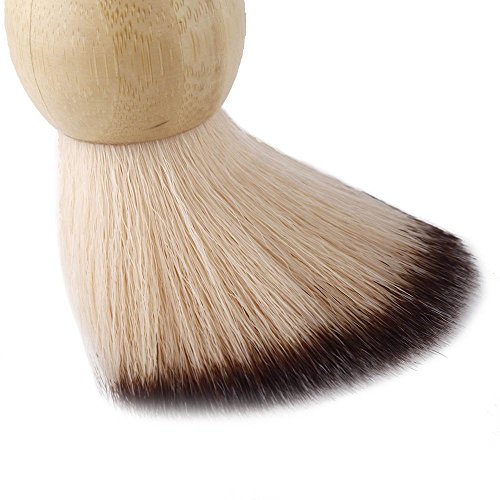 SODIAL(R)Beard Brush Shaving Mustache Brush with Bamboo Handle - Image 6