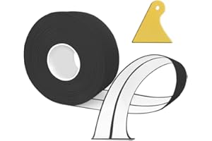 TAOYIO Plinthe Souple Autoadhésive,12M PVC Plinthe Adhesive20x20mm, Plinthe Cuisine Corniere PVC Autocollante pour Cuisine et salle de bain 2x2 noir